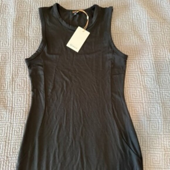 Quince Women Tencel Jersey Tank Maxi Dress Basic Sleeveless Dress Black S - Picture 3 of 6